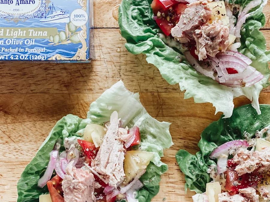 Healthy tacos with Santo Amaro Tuna