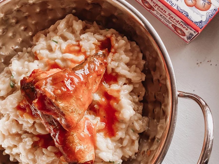 Risotto with Santo Amaro Sardines in Tomate Sauce