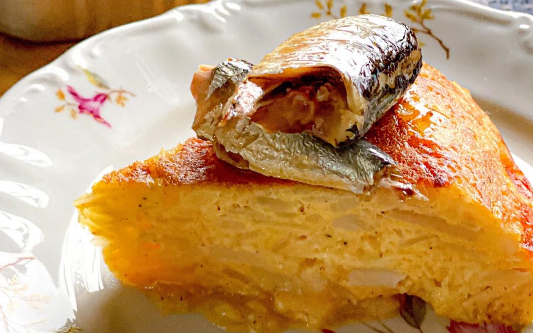 Spanish Tortilla with artisan sardines Santo Amaro