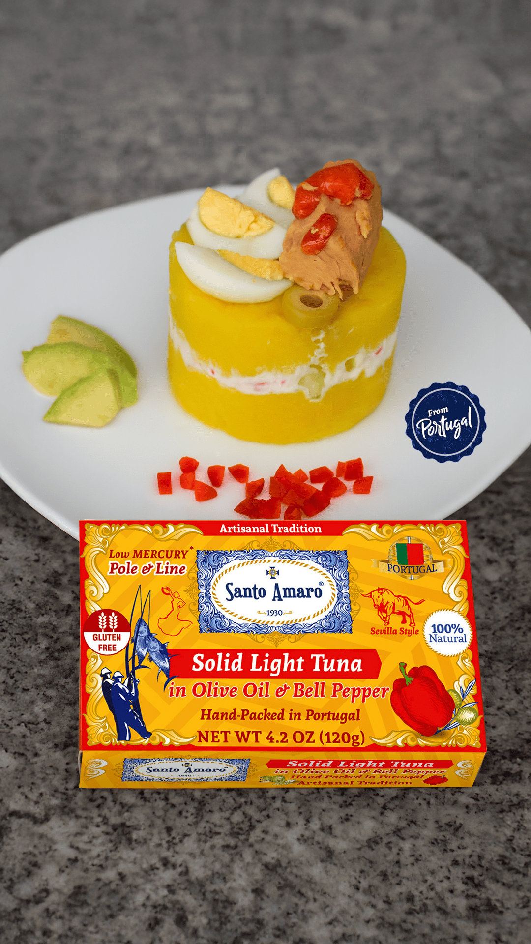 Portada Reel_receta causa limeña SA Autumn Salad with Santo Amaro Tuna in Olive Oil & Oregano