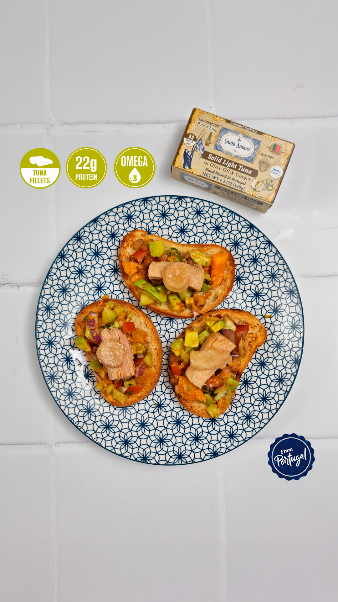 Portada reel_ receta SA octubre Autumn Salad with Santo Amaro Tuna in Olive Oil & Oregano